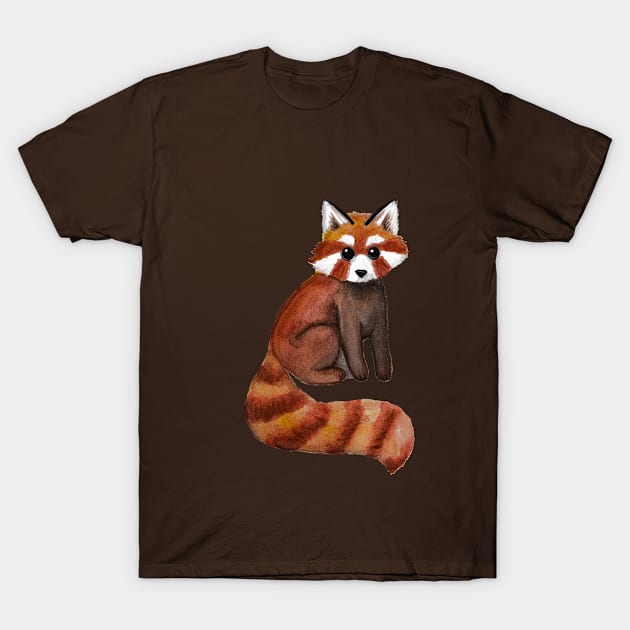 Watercolor Red Panda T-Shirt by JessieFroese